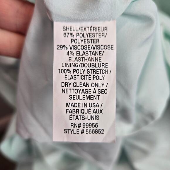 NWT Shoshanna Mint Green Sheath Dress Preppy Minimalist Garden Party Guest 10 - Picture 4 of 8